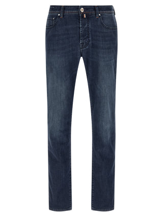 Jacob Cohen Blue Cotton Slim Fit Jeans