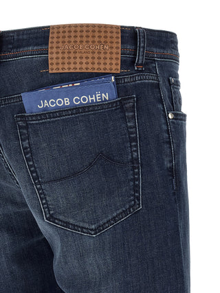 Jacob Cohen Blue Cotton Slim Fit Jeans