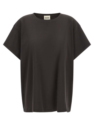 Khaite Gray Cotton T-Shirt
