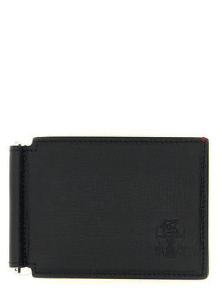 Brunello Cucinelli Black Goatskin Money Clip