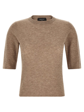 Fabiana Filippi Beige Wool T-Shirt