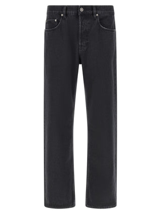 Golden Goose Black Cotton Straight-Leg Jeans