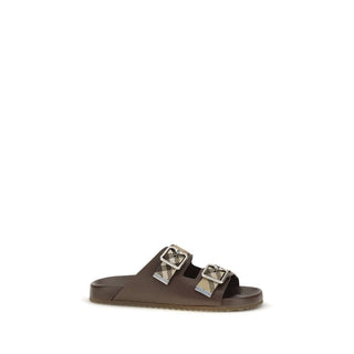Burberry Urchin Leather Flat Sandals