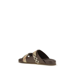 Burberry Urchin Leather Flat Sandals