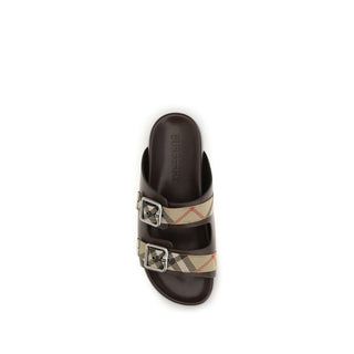Burberry Urchin Leather Flat Sandals