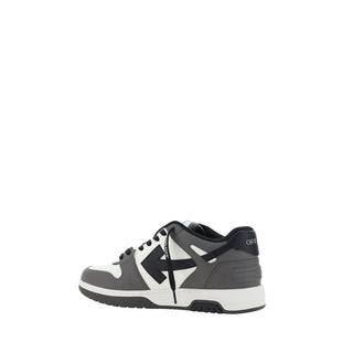 Off-White Multicolor Calf Leather Athletic Sneakers