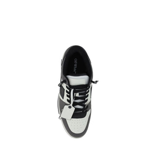 Off-White Multicolor Calf Leather Athletic Sneakers