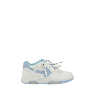 Off-White White Calf Leather Athletic Sneakers