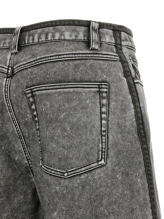 Diesel Gray Polyethylene Bermuda Shorts