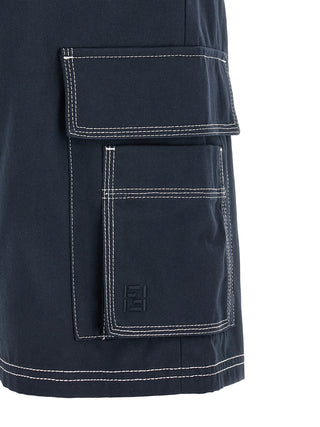 Fendi Cotton Canvas Bermuda Shorts