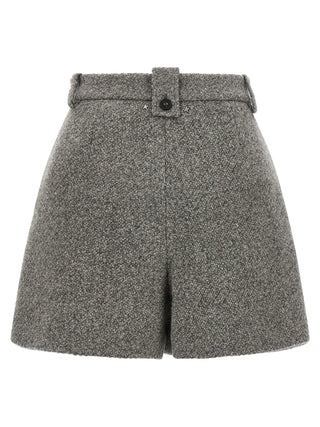 Golden Goose Gray Virgin Wool Bermuda Shorts