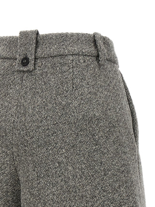 Golden Goose Gray Virgin Wool Bermuda Shorts