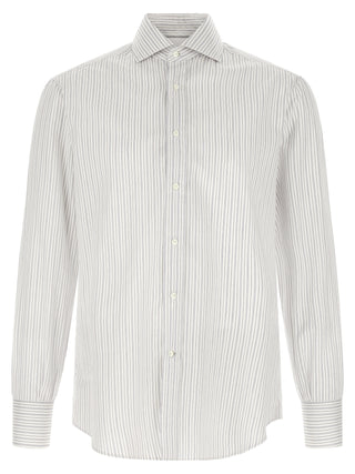 Brunello Cucinelli Blue Cotton Blouse