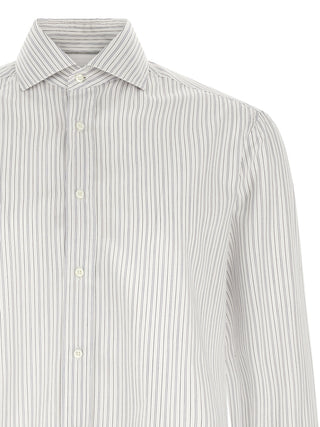 Brunello Cucinelli Blue Cotton Blouse