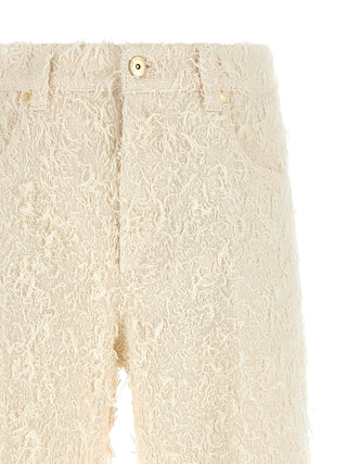 Brunello Cucinelli Beige Cotton Casual Pants