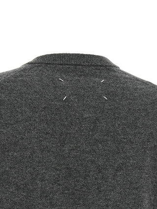 Maison Margiela Gray Virgin Wool Cardigan