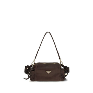 Prada Brown Napa Leather / Calf Shoulder Bag