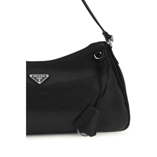 Prada Black Calf Leather Shoulder Bag