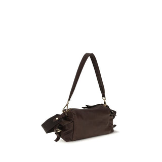 Prada Brown Napa Leather / Calf Shoulder Bag