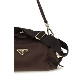 Prada Brown Napa Leather / Calf Shoulder Bag