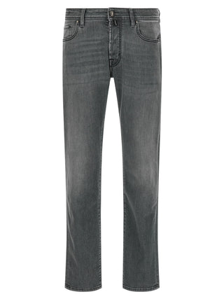 Jacob Cohen Gray Cotton Slim Fit Jeans