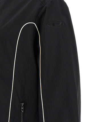 Diesel Black Polyamide Shell Jacket