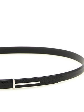 Tom Ford Black Goatskin Thin Belt