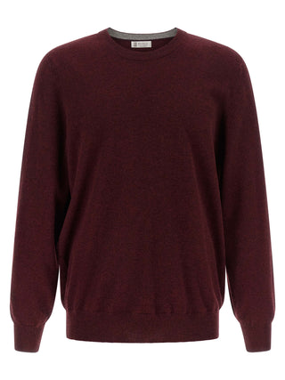 Brunello Cucinelli Bordeaux Cashmere Cardigan