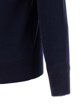 Brunello Cucinelli Blue Cashmere Cardigan