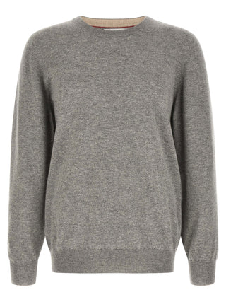 Brunello Cucinelli Gray Cashmere Cardigan