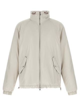 Brunello Cucinelli White Polyester Shell Jacket