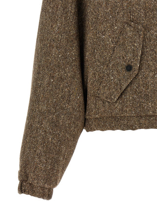 Brunello Cucinelli Brown Virgin Wool Full-Length Jacket