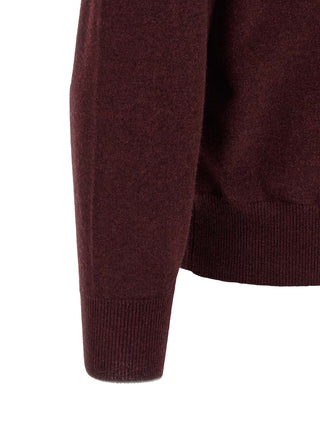 Brunello Cucinelli Bordeaux Cashmere Polo Shirt