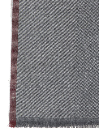 Brunello Cucinelli Gray Wool Scarf