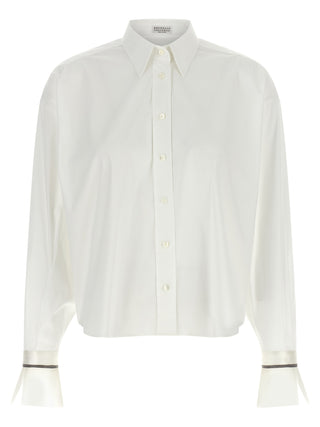 Brunello Cucinelli White Cotton Blouse