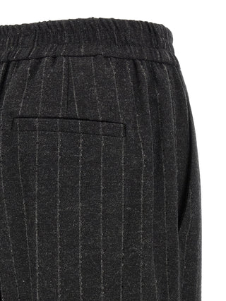 Brunello Cucinelli Gray Virgin Wool Casual Pants