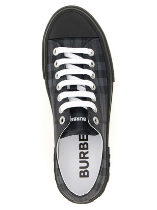 Burberry Gray Polyamide Low Top Sneakers