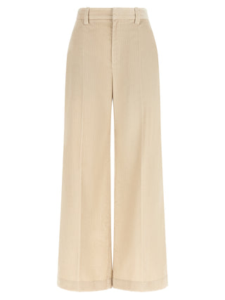 Brunello Cucinelli Beige Cotton Casual Pants