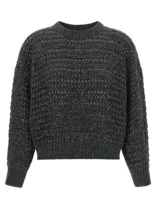 Brunello Cucinelli Gray Elastane Cardigan