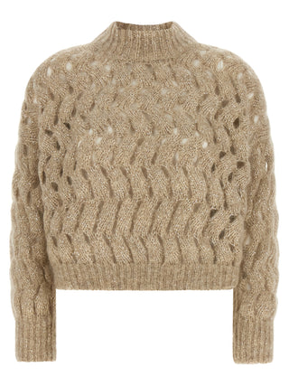 Brunello Cucinelli Beige Wool Cardigan