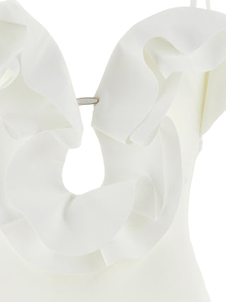 Zimmermann White Polyamide One-Piece Swimsuit