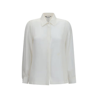 Max Mara Geranio Silk Crepe de Chine Shirt
