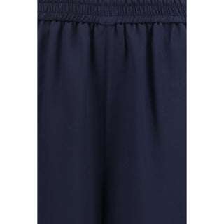 Max Mara Blue Silk Casual Pants
