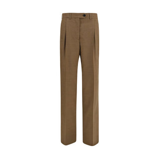 Prada Brown Wool Oves Aries Dress Pants
