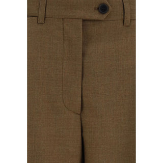 Prada Brown Wool Oves Aries Dress Pants