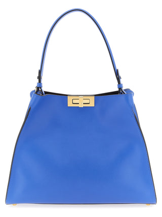 Fendi Blue Calfskin Handbag