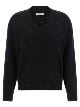 Brunello Cucinelli Black Cashmere Cardigan