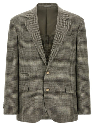 Brunello Cucinelli Bicolor Wool Blazer