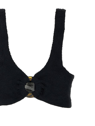 Hunza G Black Nylon Bikini