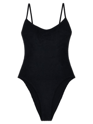 Hunza G Black Polyamide One-Piece Swimsuit